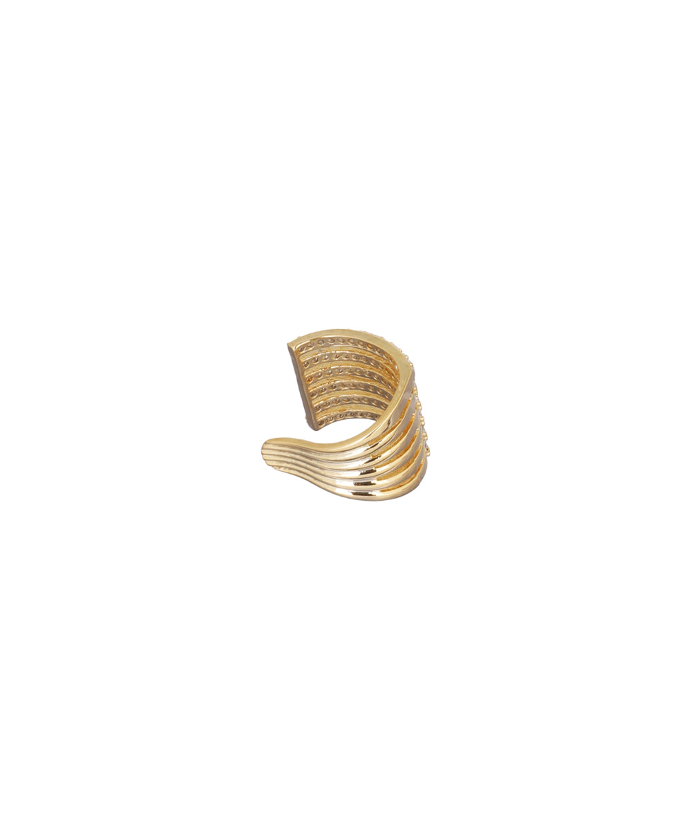 Five Row Crystal Studded Ear Cuff | Stylika