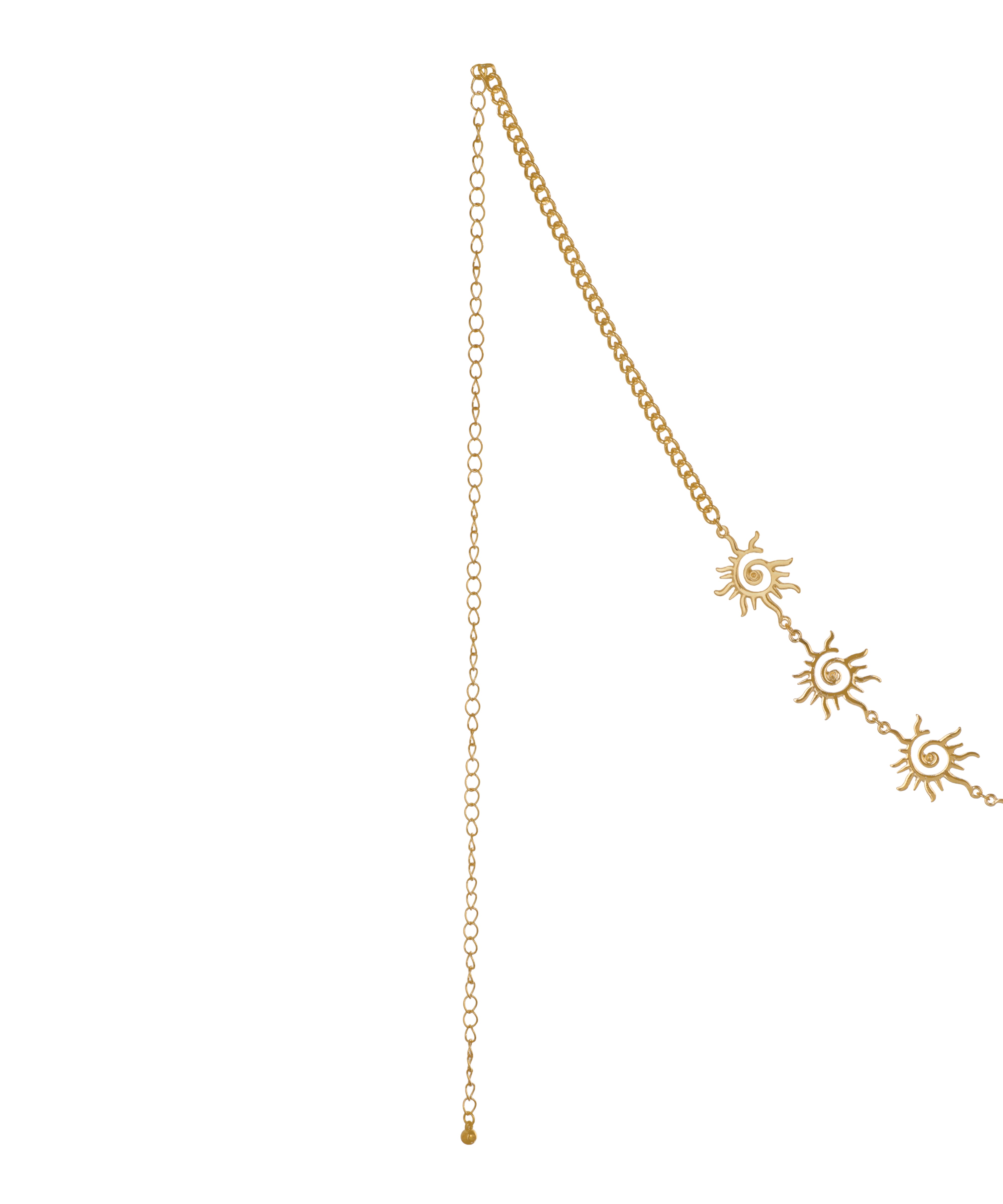 Celestial Sun Charm Waist Chain with Extender | Stylika