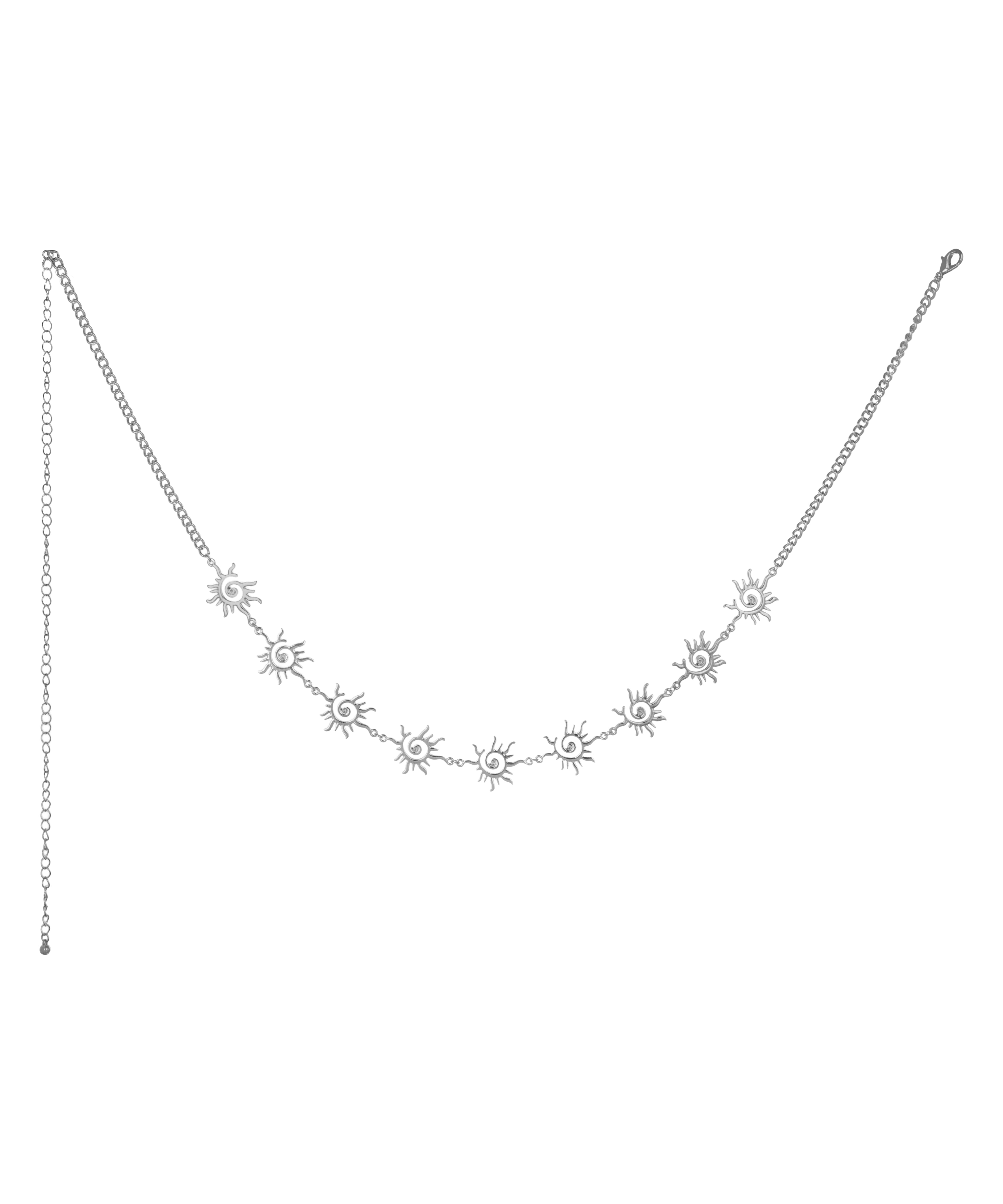 Celestial Sun Charm Waist Chain with Extender | Stylika