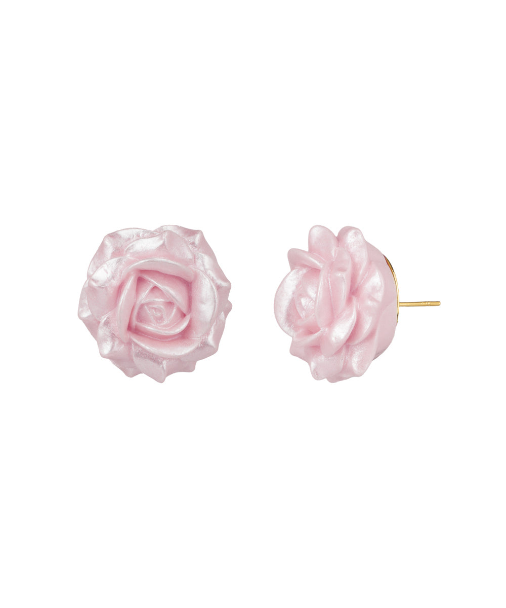 Powder Blue Rose Stud Earrings | Stylika