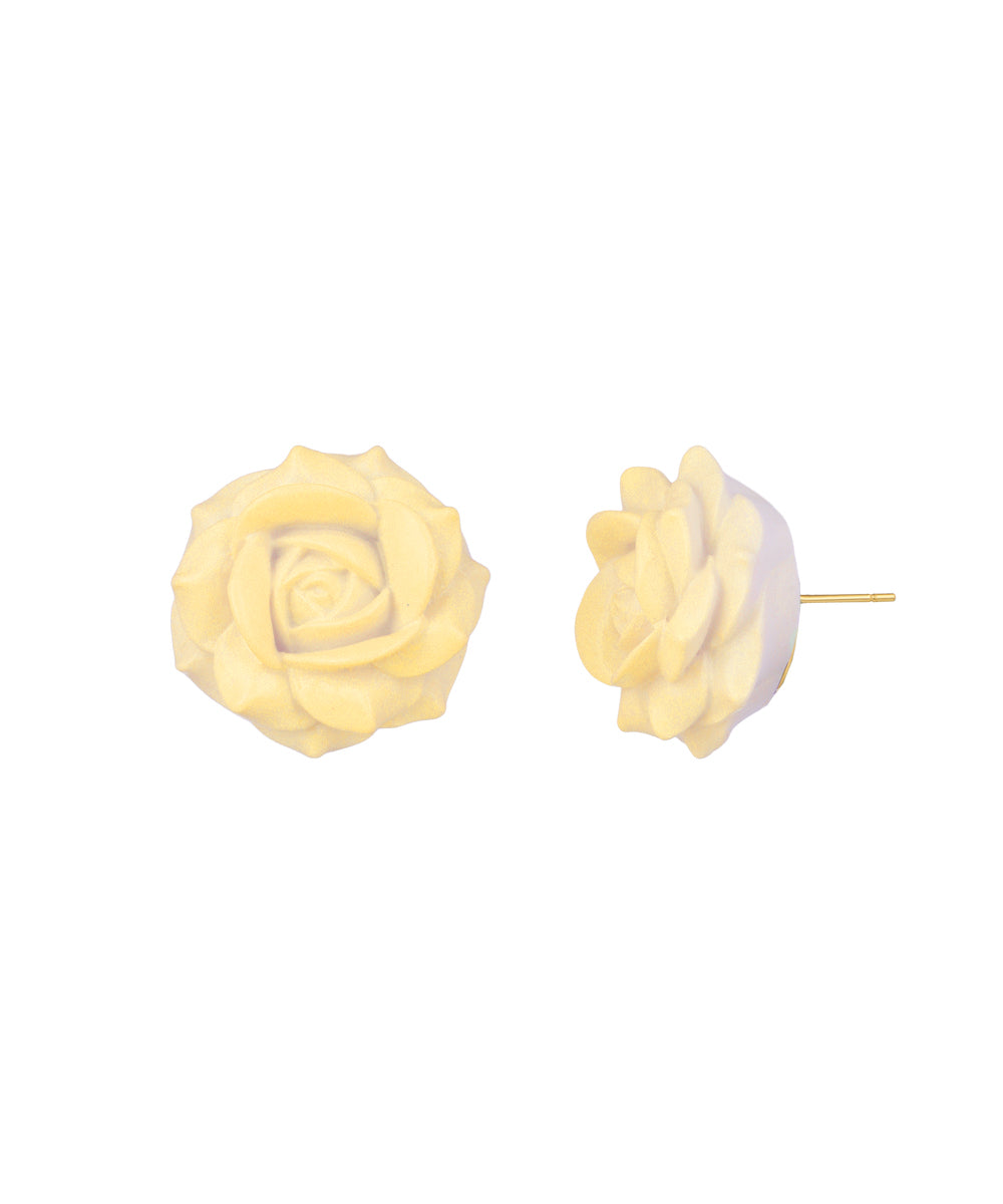 Powder Blue Rose Stud Earrings | Stylika