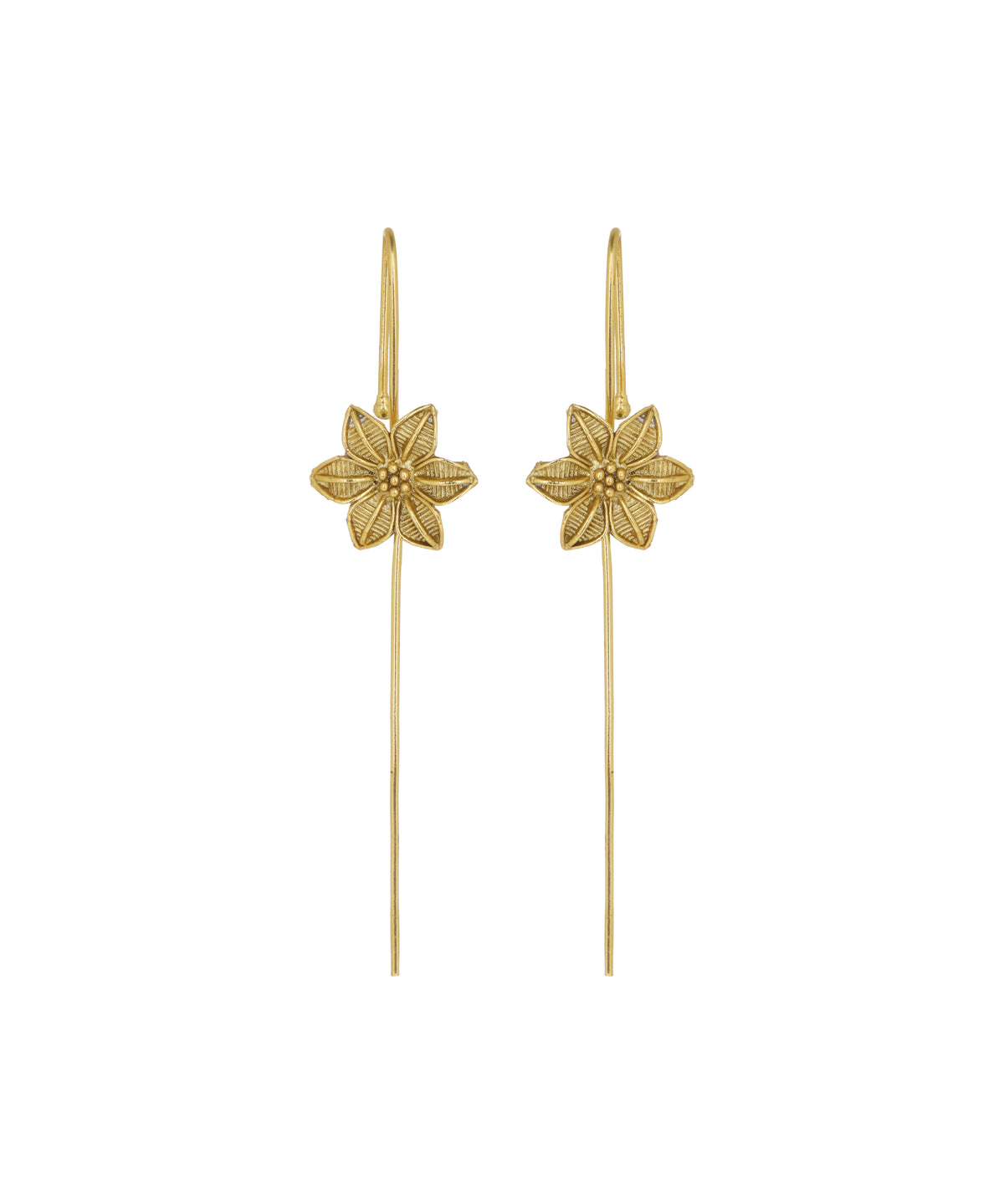 Flower Threader Earrings | Stylika