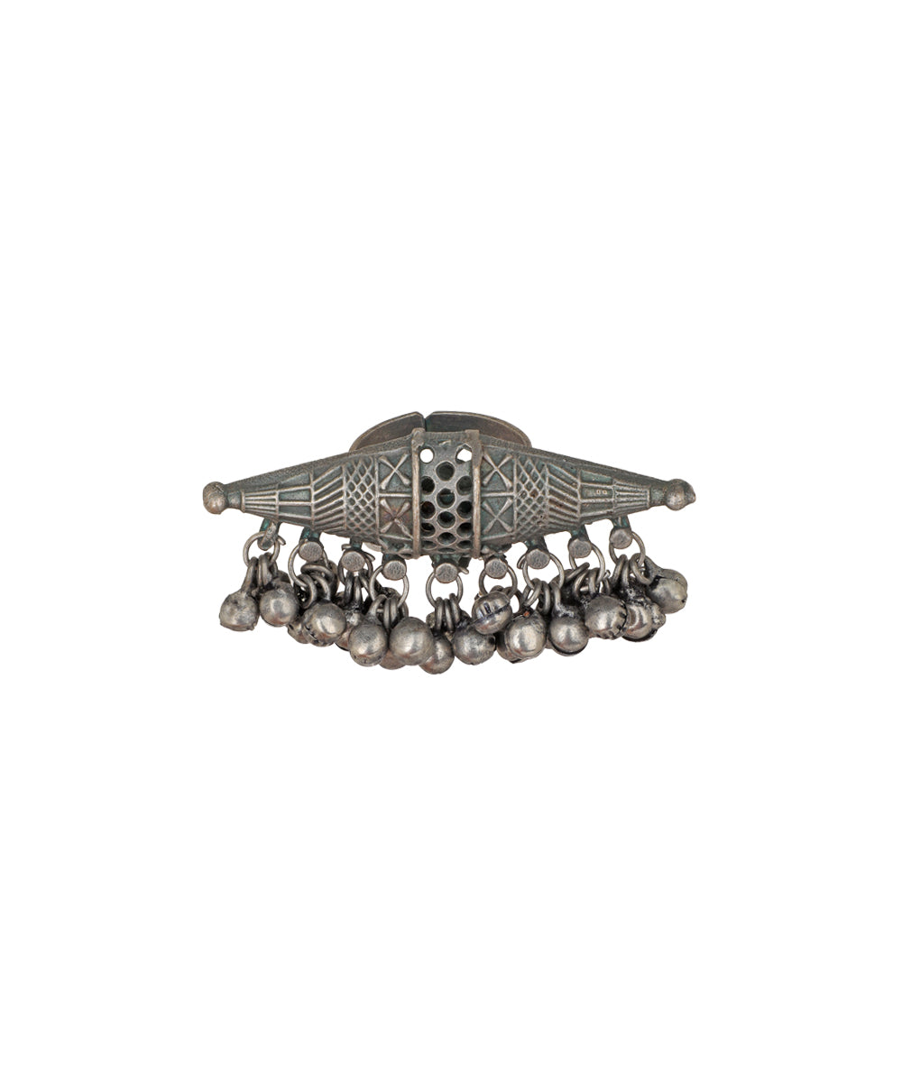 Etched Ghungroo Shield Ring | Stylika