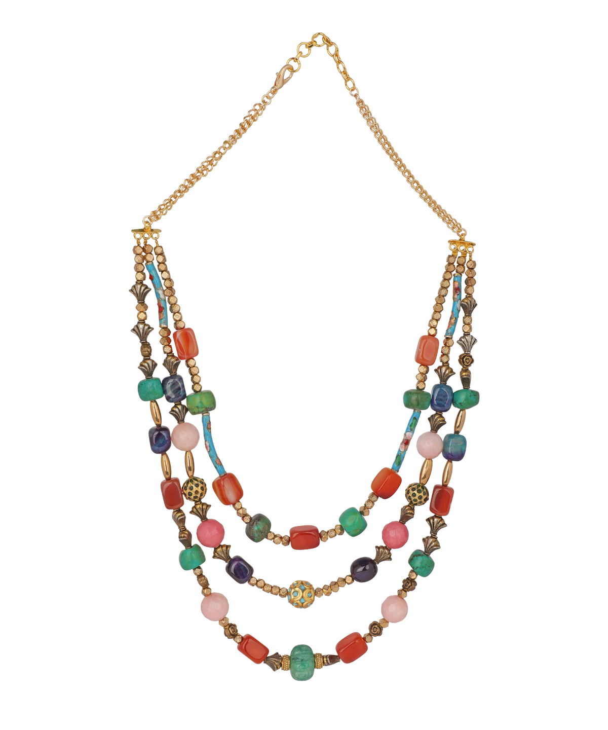 Rangrez Beaded Layered Necklace | Stylika