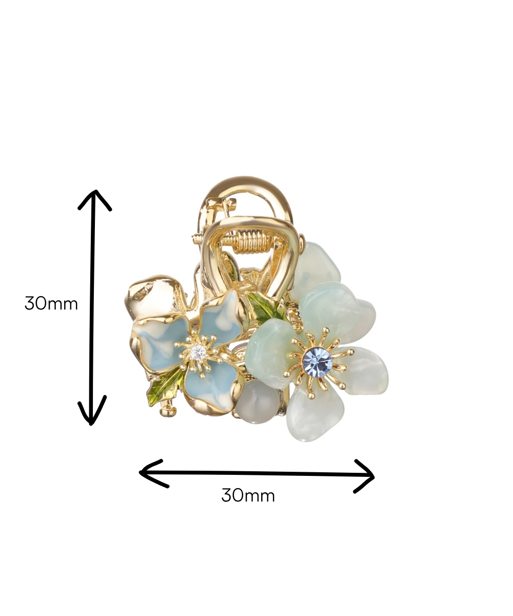 Garden-Inspired Floral Hair Claw Clip for Updos | Stylika