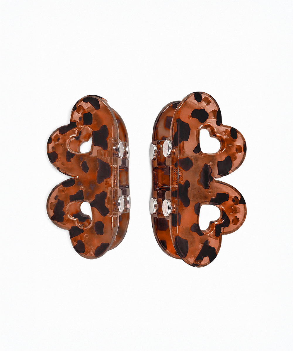 Rust Flower Magnetic Hair Clip | Stylika