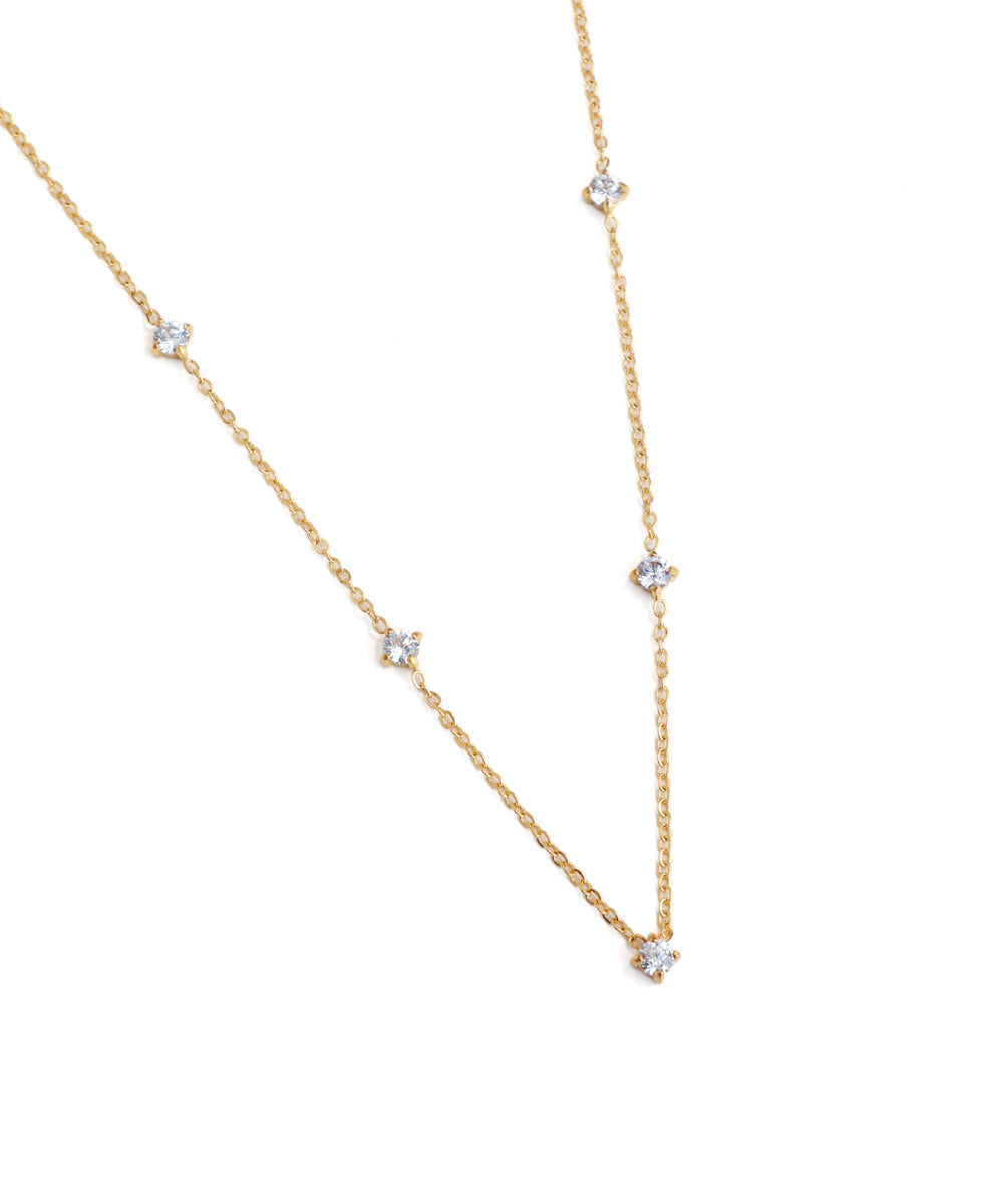 Chain Necklace with stones Stylika Delicate