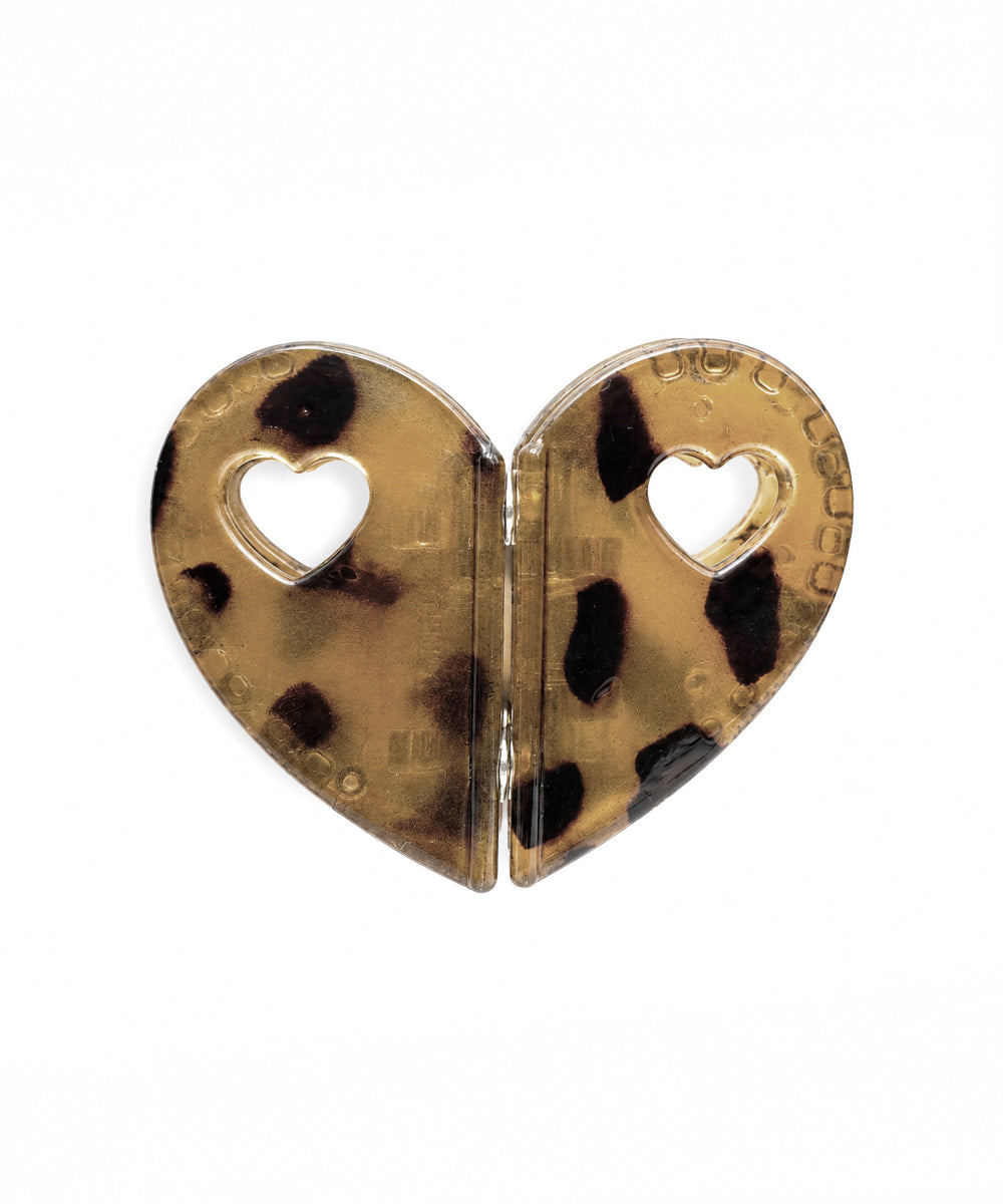 Taupe Heart Magnetic Hair Clip | Stylika
