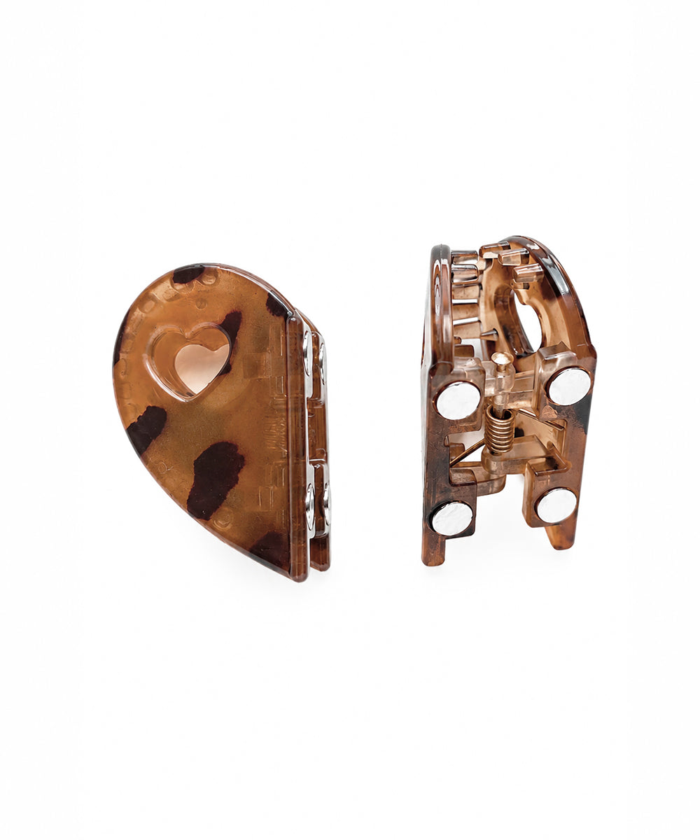 Rust Heart Magnetic Hair Clip | Stylika