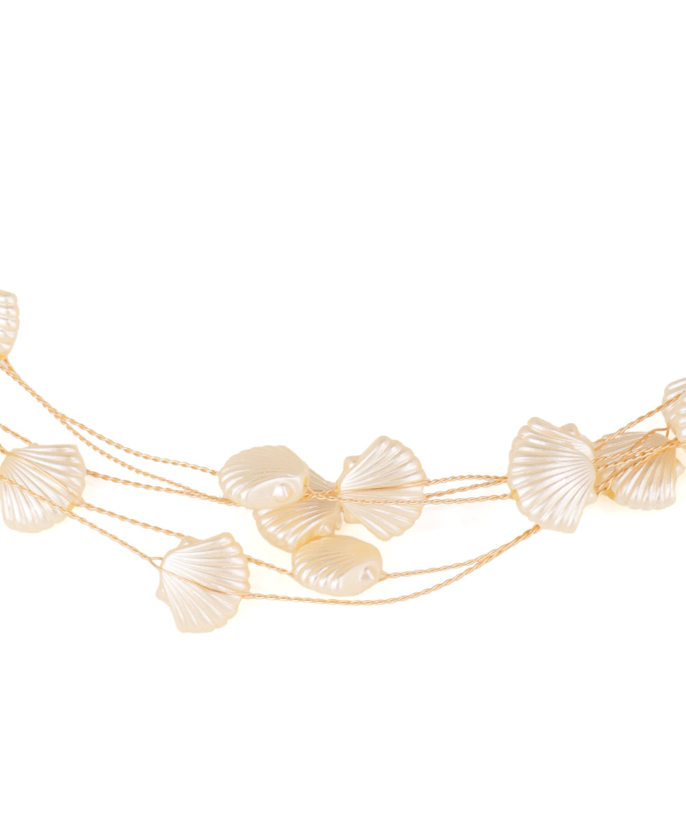 Delicate Multi-Layer Scallop Petal Necklace | Stylika