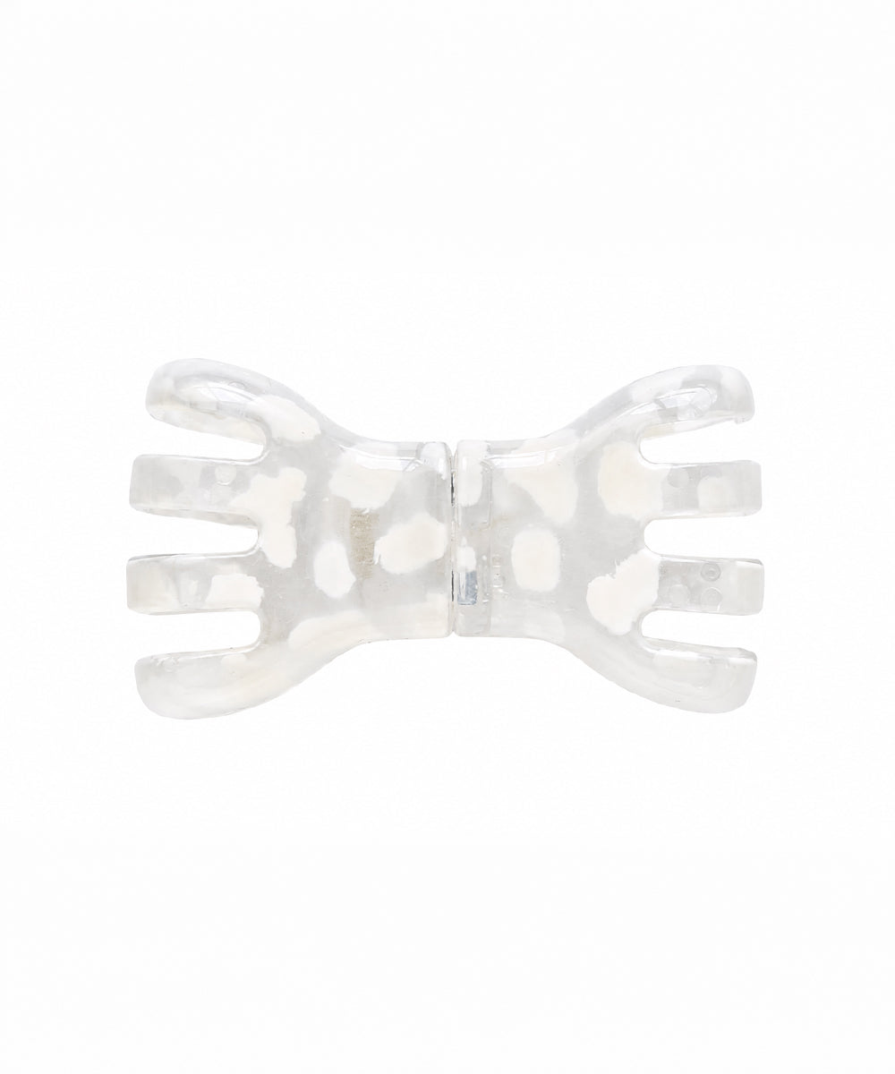 White Bow Magnetic Hair Clip | Stylika