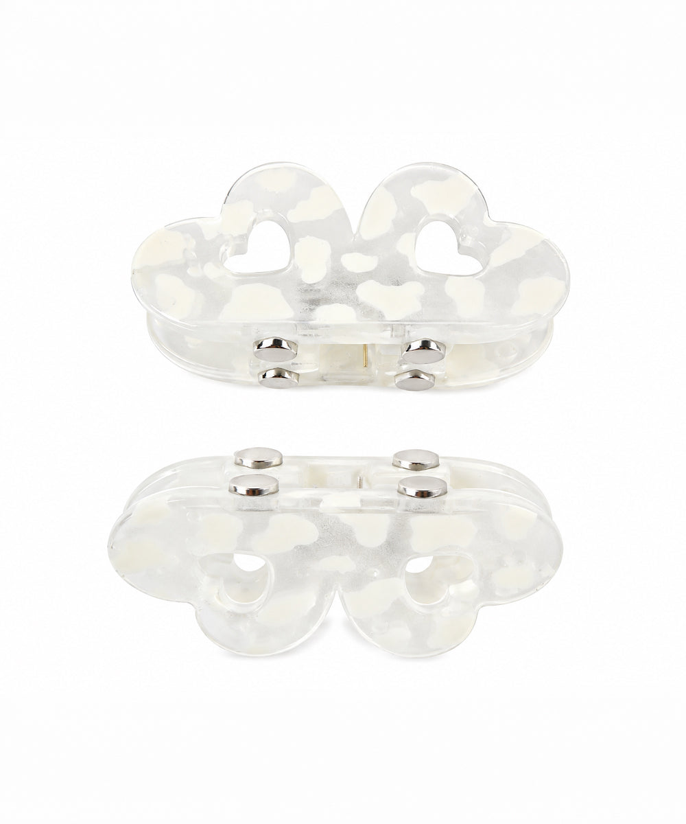 White Flower Magnetic Hair Clip | Stylika