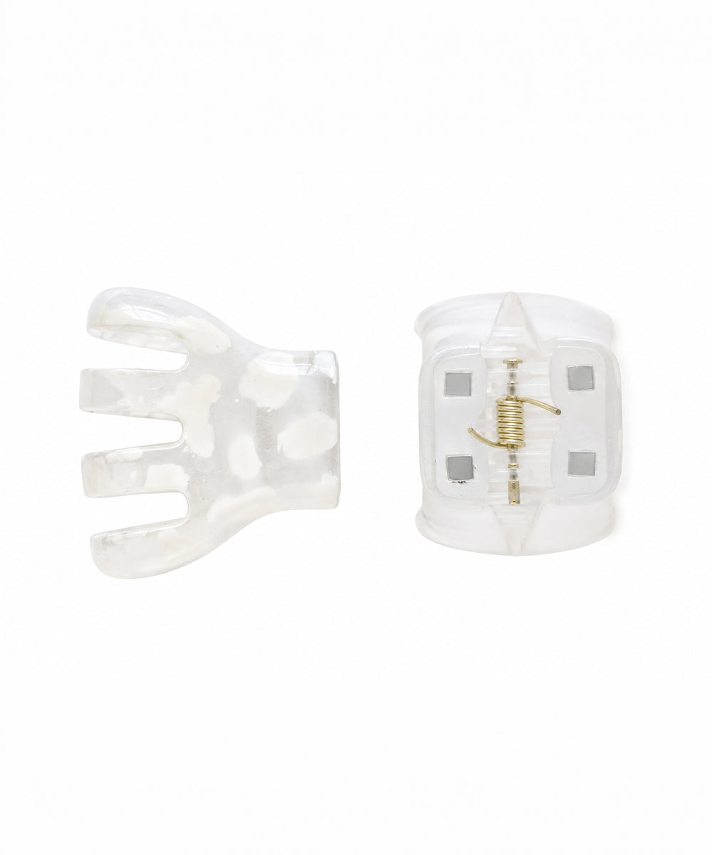 White Bow Magnetic Hair Clip | Stylika