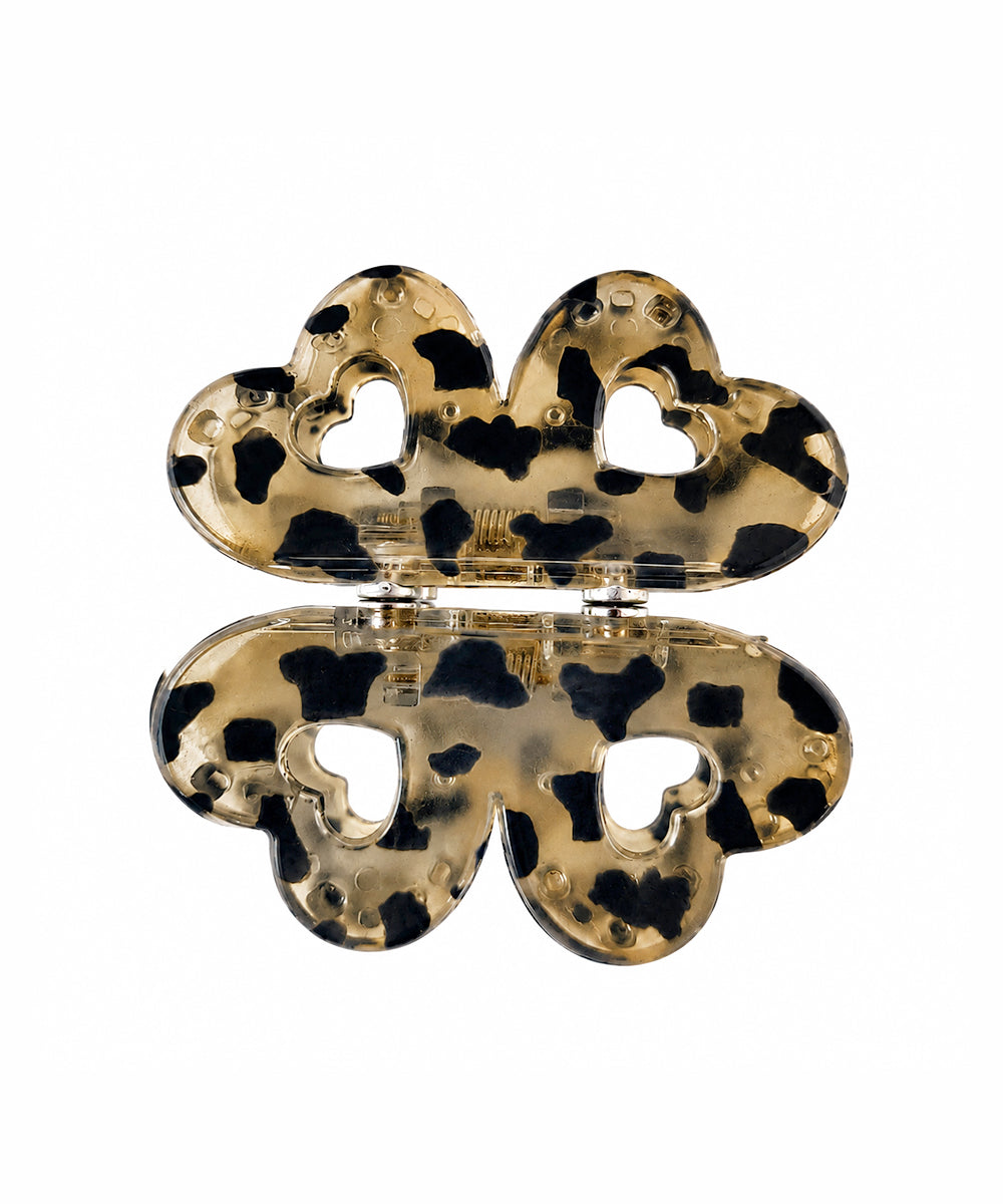 Taupe Flower Magnetic Hair Clip | Stylika