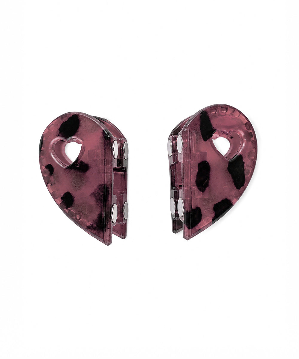 Mulberry mist Heart Magnetic Hair Clip | Stylika