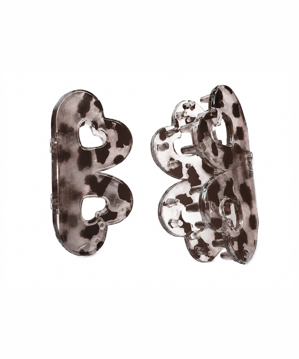 Smoky Taupe Flower Magnetic Hair Clip | Stylika