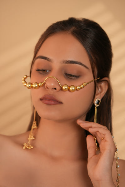 Organic Wavy Beaded Facelet | Stylika