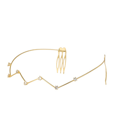 Zigzag Crystal Detail Tiara | Stylika