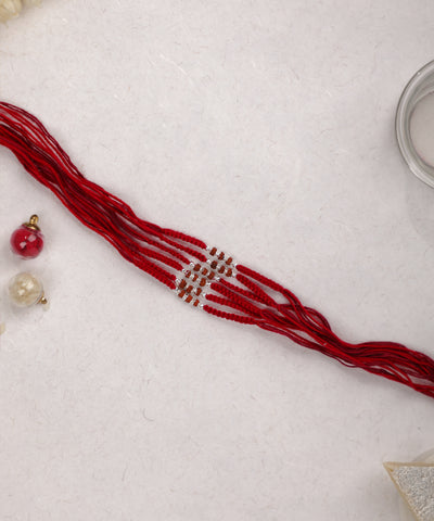 Set of Traditional Beaded Thread Rakhis for Brotherhood | Stylika