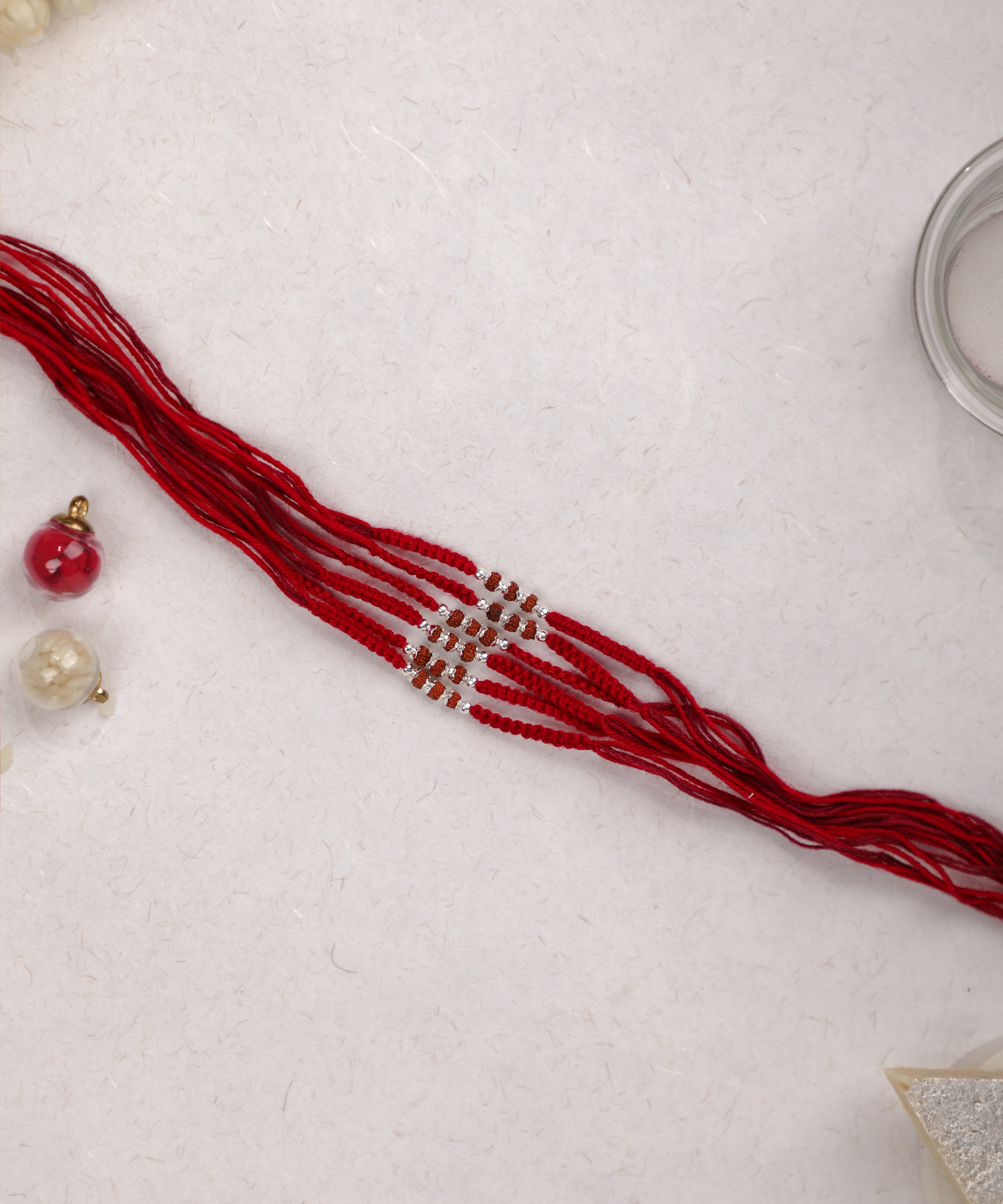 Set of Traditional Beaded Thread Rakhis for Brotherhood | Stylika