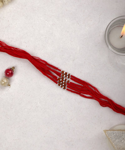 Beaded Grid Pattern Rakhi for Brothers | Stylika