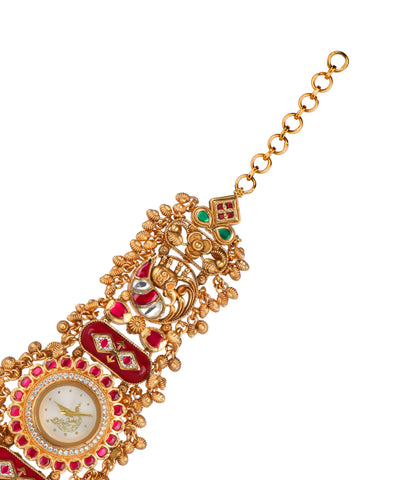 Morni Regal Heritage Bracelet Watch (Ruby)| Stylika
