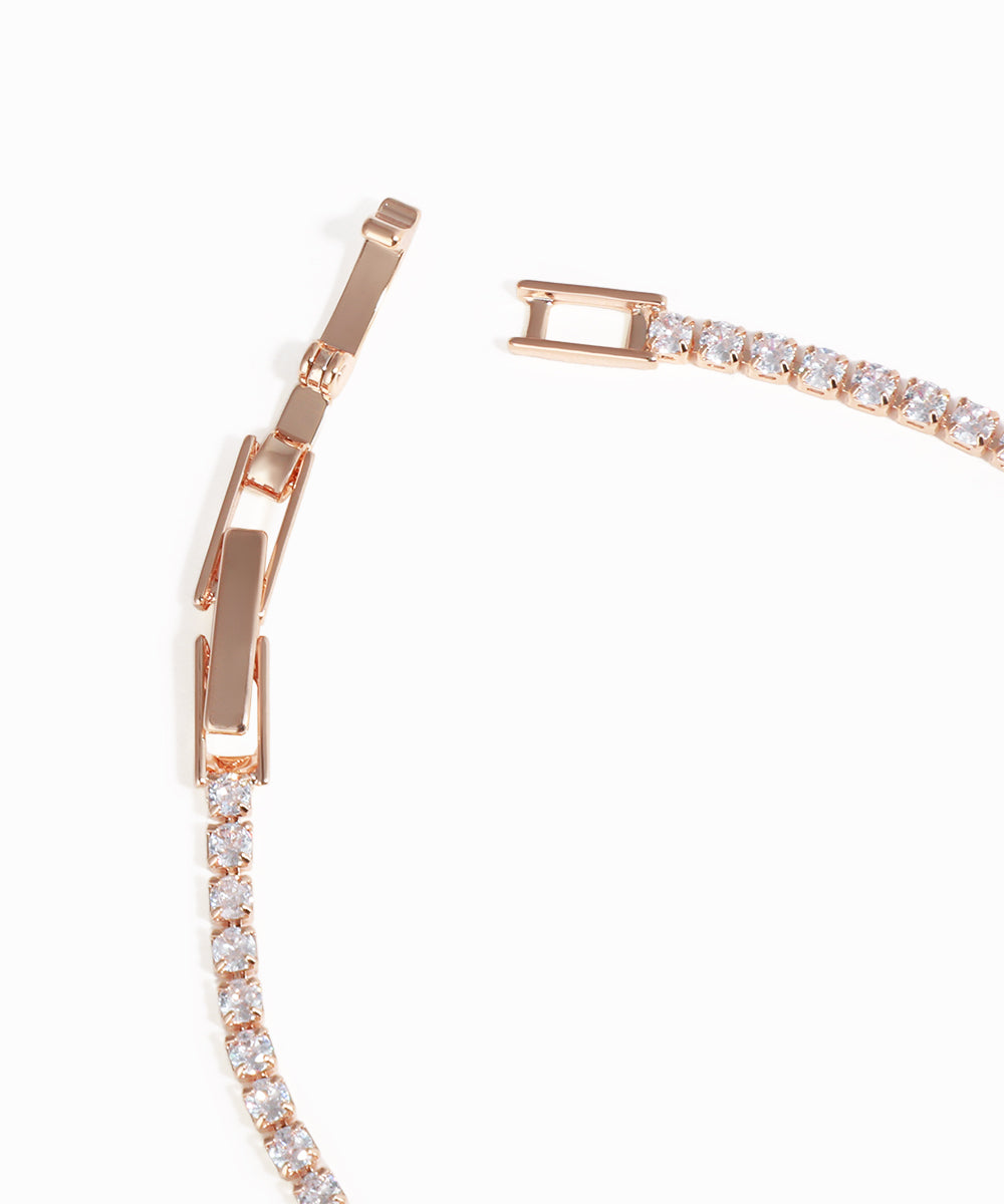 Sparkle Chain Evil Eye Charm Bracelet | Stylika