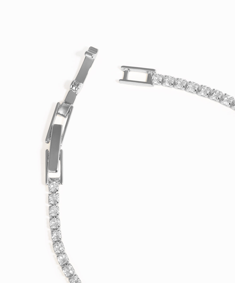 Sparkle Chain Evil Eye Charm Bracelet | Stylika