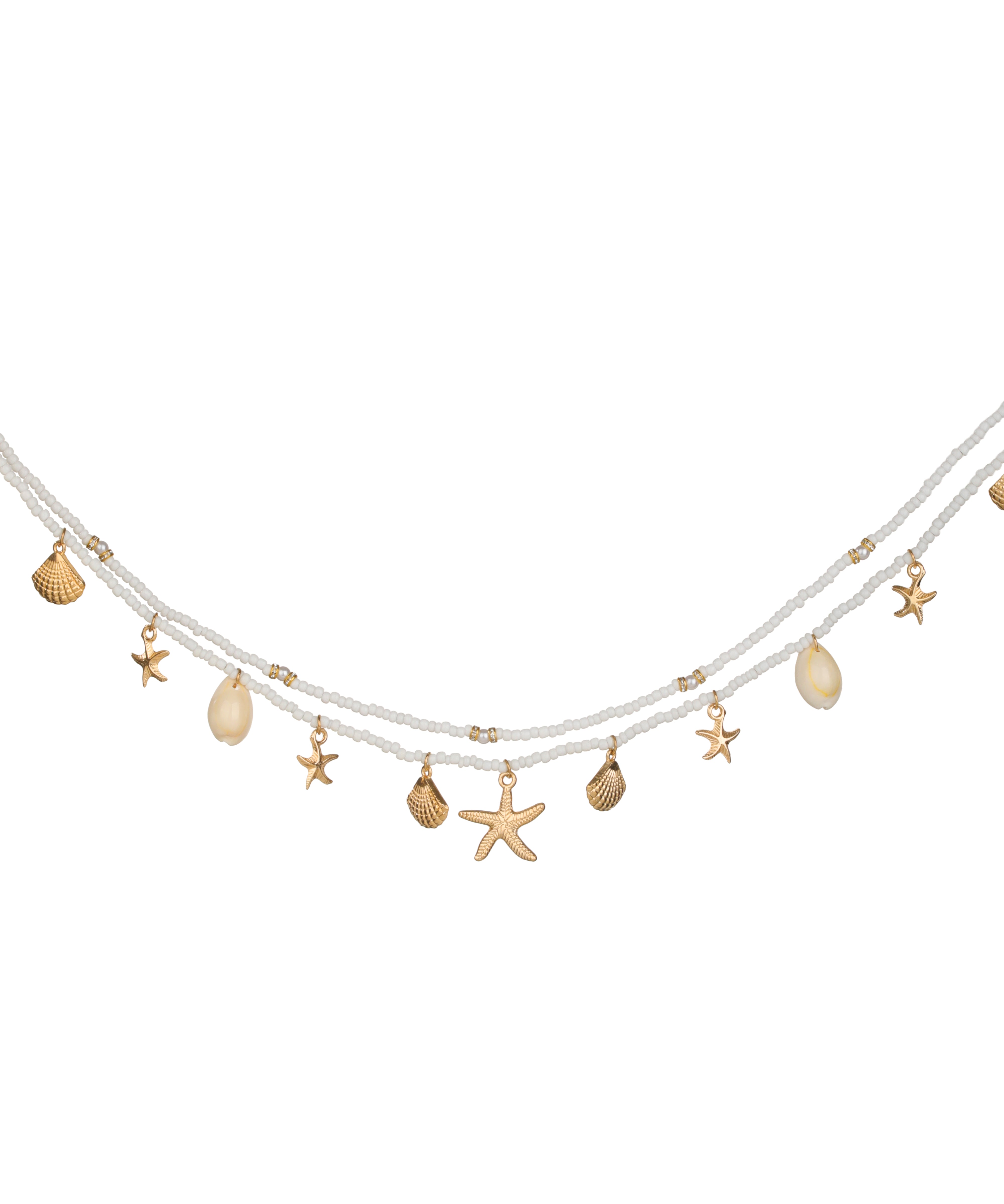 Seashell Starfish Beaded Waist Chain | Stylika