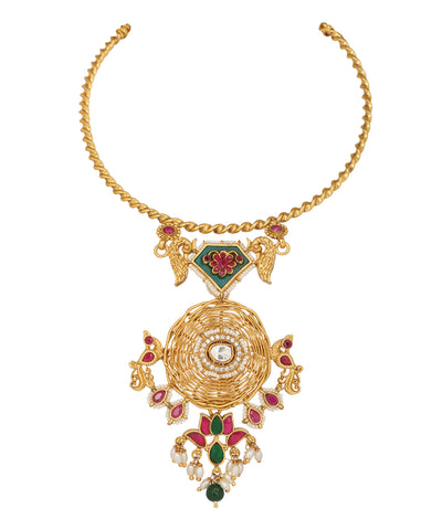 Twin Mayura Chakra Necklace | Stylika