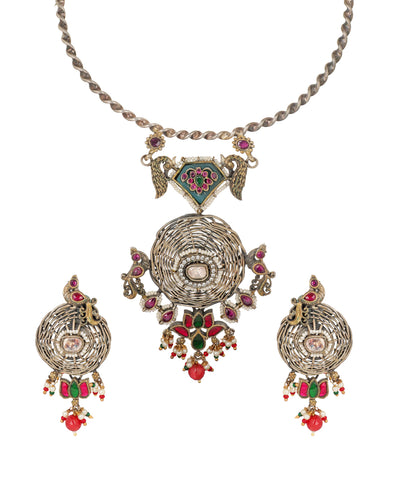 Twin Mayura Chakra Necklace | Stylika
