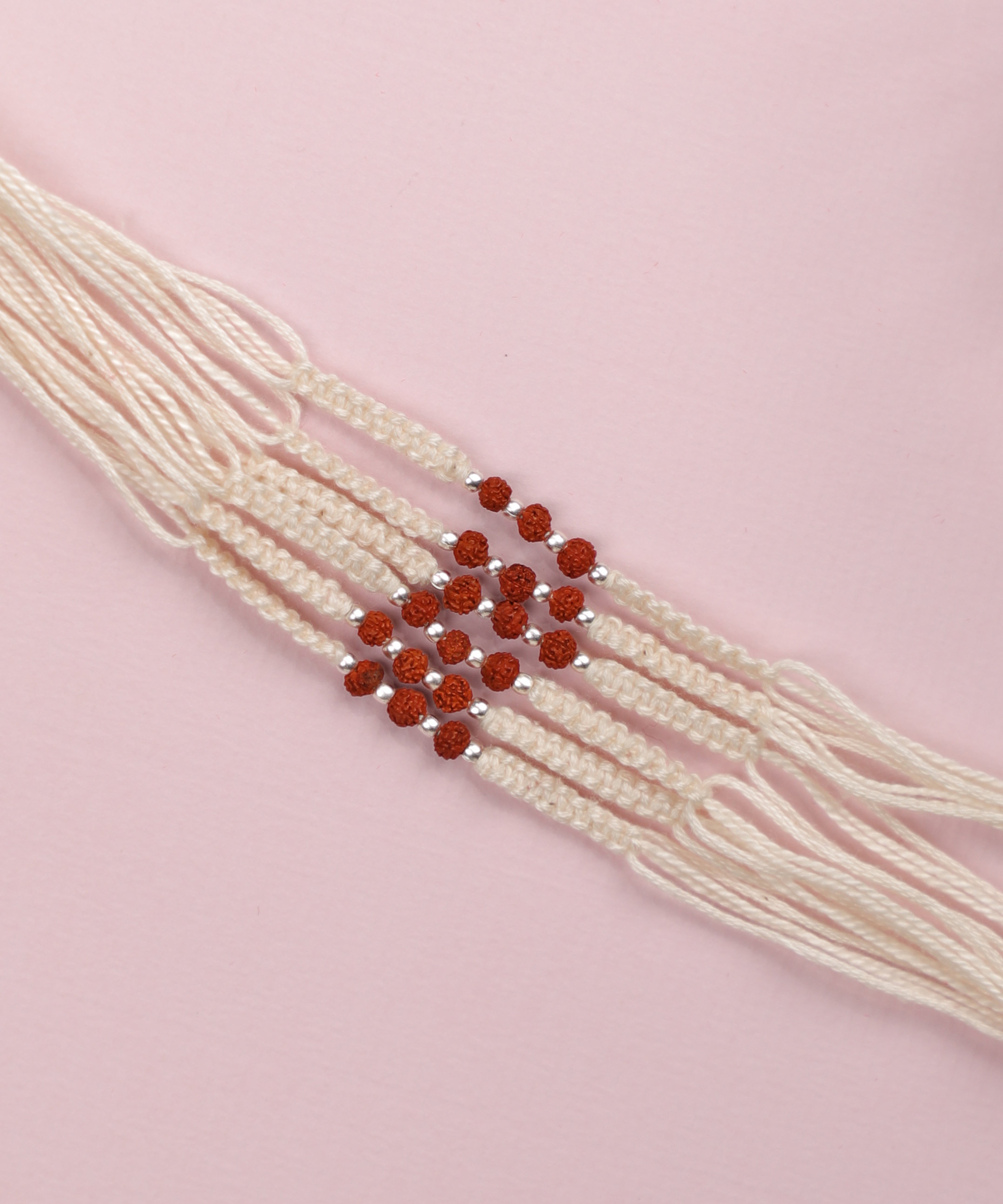 6-Piece Traditional Rudraksha Rakhi Set | Stylika