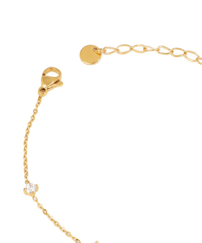 Dainty Chain Bracelet with Scattered Stone Accents | Stylika