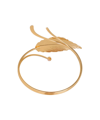 Single Leaf Wrap Arm Cuff | Stylika