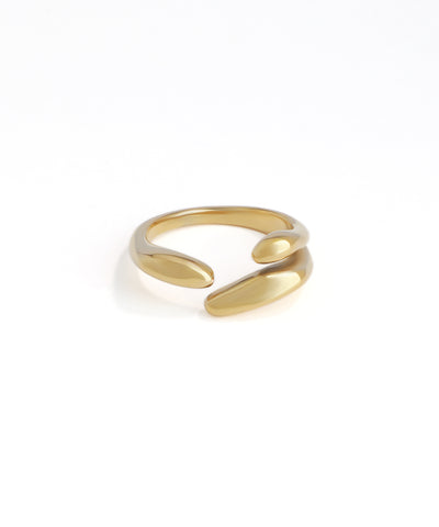 Sleek Fluid Contour Open Ring for Everyday Style | Stylika