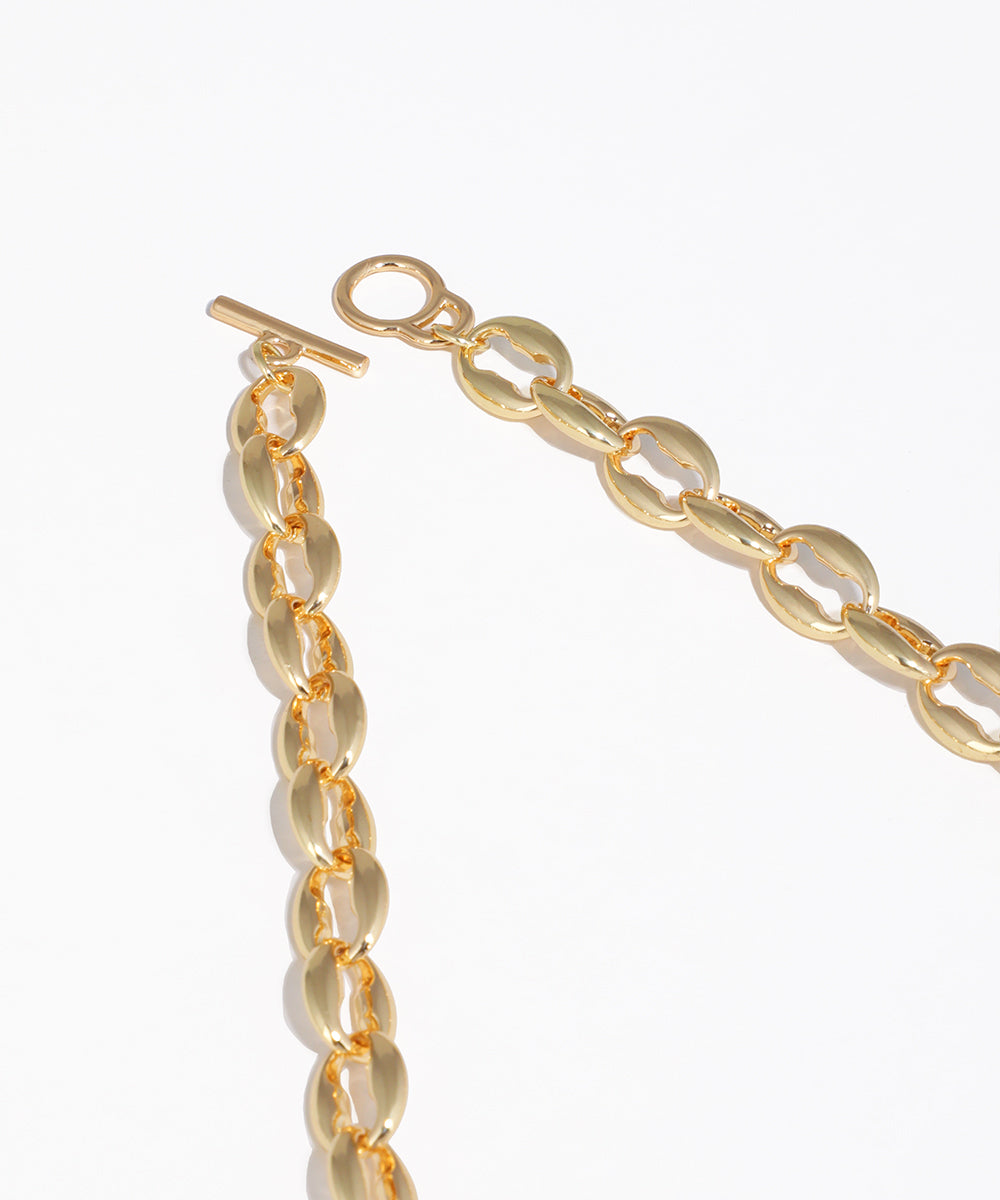 Contemporary Chunky Oval Link Chain Necklace | Stylika