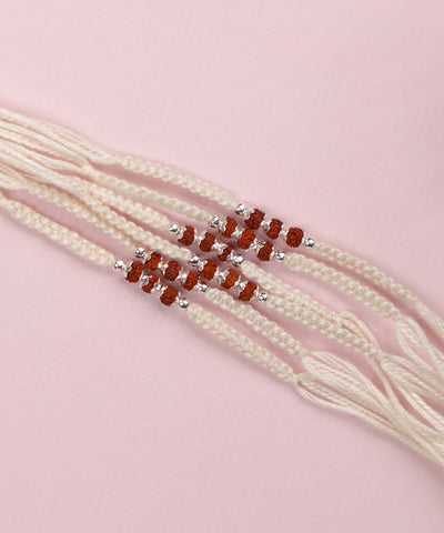 Set of Traditional Beaded Thread Rakhis for Brotherhood | Stylika