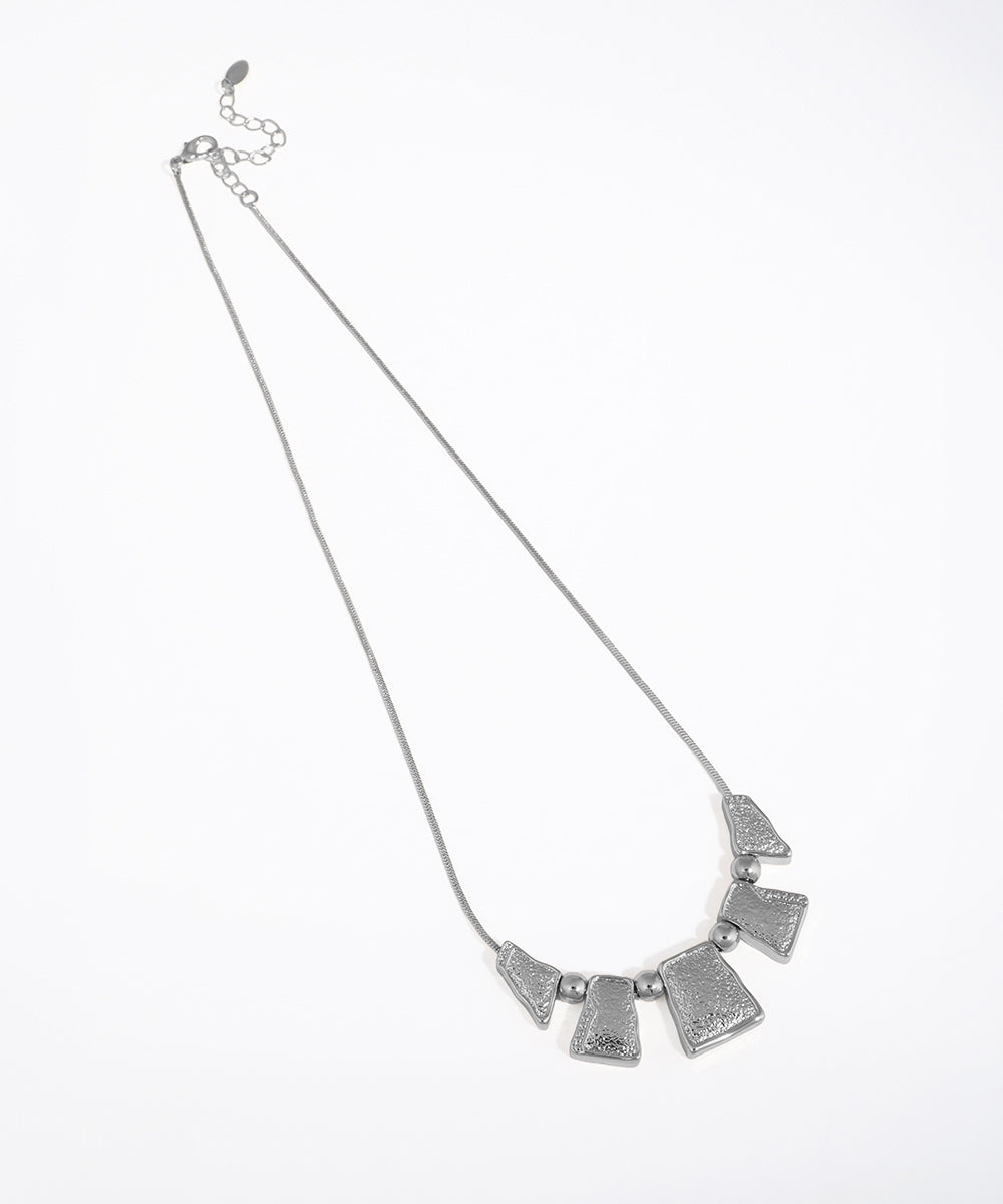 Contemporary Hammered Segment Necklace | Stylika