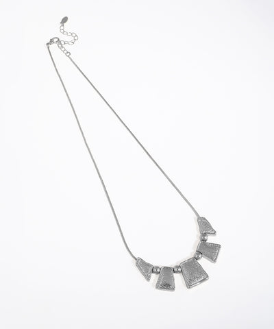 Contemporary Hammered Segment Necklace | Stylika