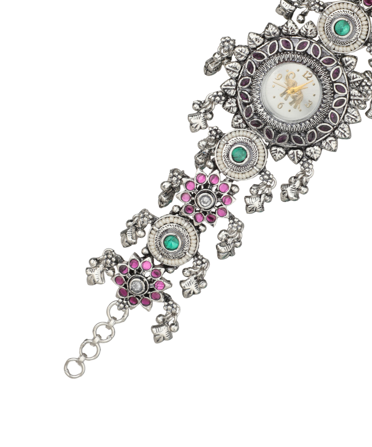 Heritage Bracelet Watch styled for festive fusion outfits
