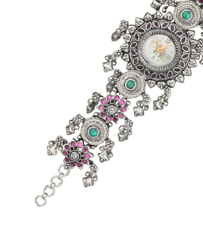 Heritage Bracelet Watch styled for festive fusion outfits