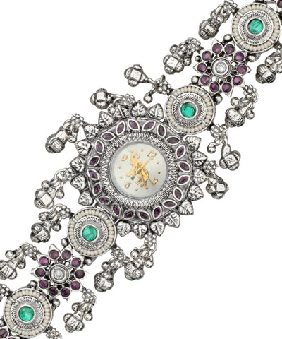 Heritage Bracelet Watch featuring a linear linked structure