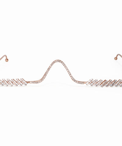 Wavy Crystal-Adorned Facelet | Stylika