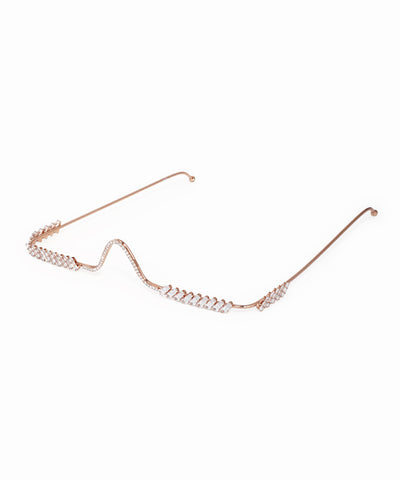 Wavy Crystal-Adorned Facelet | Stylika