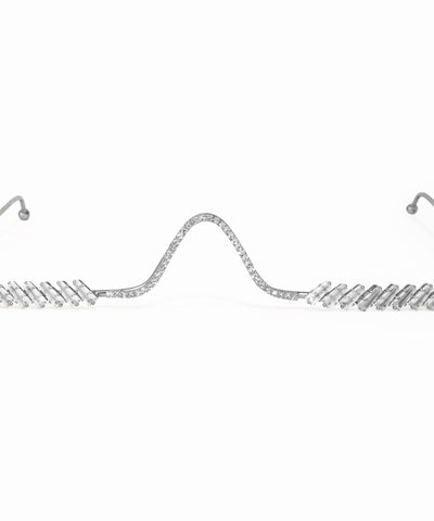 Wavy Crystal-Adorned Facelet | Stylika