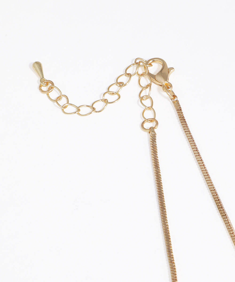 Modern Geometric Bar Fan Design Necklace | Stylika