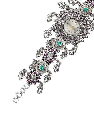 Heritage bracelet watch styled for traditional festive wear