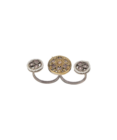 Floral Medallion Trio Ring | Stylika