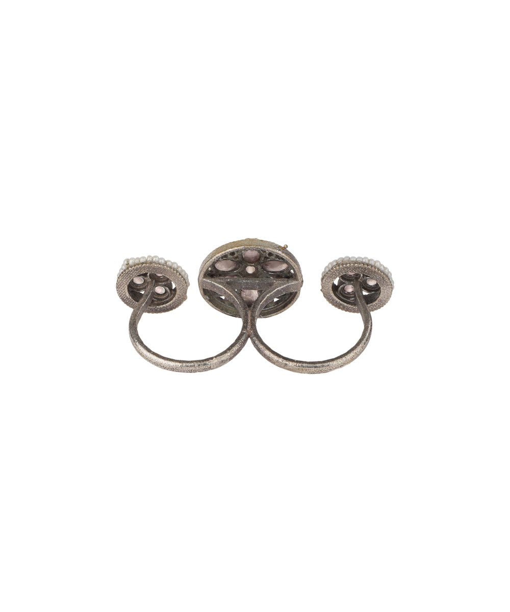 Floral Medallion Trio Ring | Stylika