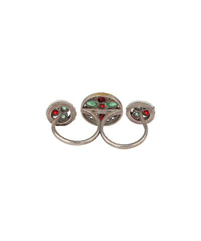 Floral Medallion Trio Ring | Stylika